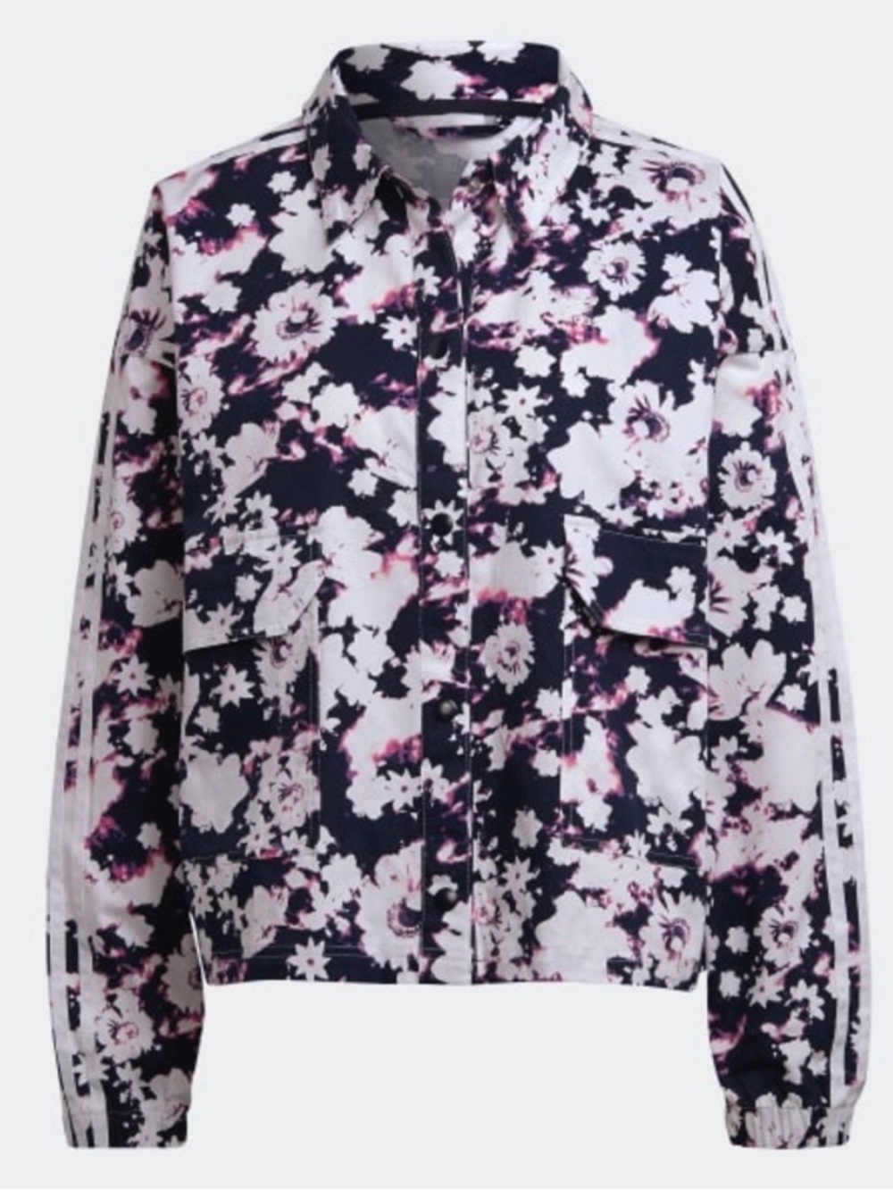 Adidas Originals Floral Purple Track Jacket Top
